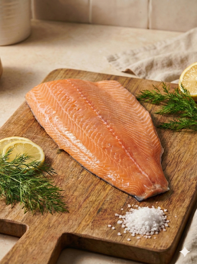 Frozen Spring/Chinook Salmon "Wild Caught"