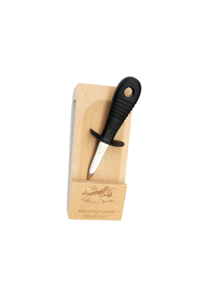 Oyster Shucking Board and Knife